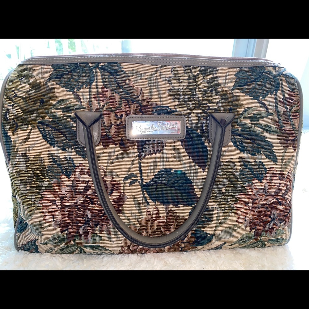 Diane von Furstenberg Gray Tapestry Duffle